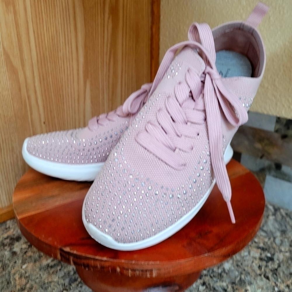 Clarks blush sparkle shoes